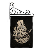 Very Merry - Christmas Winter Vertical Impressions Decorative Flags HG137267 Made In USA