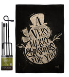 Very Merry - Christmas Winter Vertical Impressions Decorative Flags HG137267 Made In USA