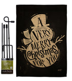 Very Merry - Christmas Winter Vertical Impressions Decorative Flags HG137267 Made In USA