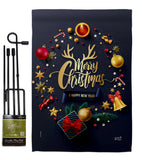 Christmas & New Year - Christmas Winter Vertical Impressions Decorative Flags HG137286 Made In USA