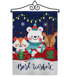 Christmas Buddy - Christmas Winter Vertical Impressions Decorative Flags HG137299 Made In USA