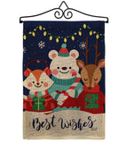 Christmas Buddy - Christmas Winter Vertical Impressions Decorative Flags HG137299 Made In USA