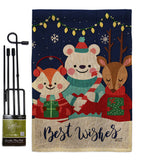 Christmas Buddy - Christmas Winter Vertical Impressions Decorative Flags HG137299 Made In USA