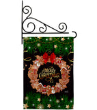 Christmas Wreath - Christmas Winter Vertical Impressions Decorative Flags HG137339 Made In USA