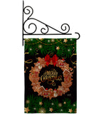 Christmas Wreath - Christmas Winter Vertical Impressions Decorative Flags HG137339 Made In USA