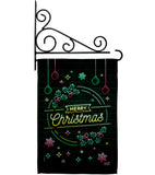 Christmas Neon Light - Christmas Winter Vertical Impressions Decorative Flags HG137618 Made In USA