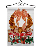 Pine Cone Wreath - Christmas Winter Vertical Impressions Decorative Flags HG190015 Made In USA