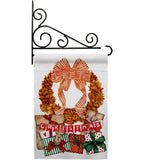 Pine Cone Wreath - Christmas Winter Vertical Impressions Decorative Flags HG190015 Made In USA