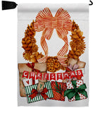 Pine Cone Wreath - Christmas Winter Vertical Impressions Decorative Flags HG190015 Made In USA