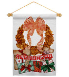 Pine Cone Wreath - Christmas Winter Vertical Impressions Decorative Flags HG190015 Made In USA