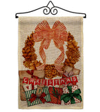 Pine Cone Wreath - Christmas Winter Vertical Impressions Decorative Flags HG190015 Made In USA