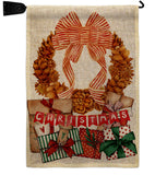 Pine Cone Wreath - Christmas Winter Vertical Impressions Decorative Flags HG190015 Made In USA