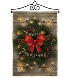 Lightful Merry Christmas - Christmas Winter Vertical Impressions Decorative Flags HG191049 Made In USA