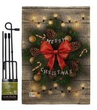 Lightful Merry Christmas - Christmas Winter Vertical Impressions Decorative Flags HG191049 Made In USA