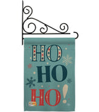 Ho Ho Ho - Christmas Winter Vertical Impressions Decorative Flags HG192051 Made In USA