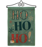 Ho Ho Ho - Christmas Winter Vertical Impressions Decorative Flags HG192051 Made In USA
