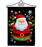 Cute Santa - Christmas Winter Vertical Impressions Decorative Flags HG192239 Made In USA