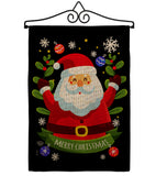 Cute Santa - Christmas Winter Vertical Impressions Decorative Flags HG192239 Made In USA