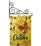 Golden Christmas - Christmas Winter Vertical Impressions Decorative Flags HG192250 Made In USA