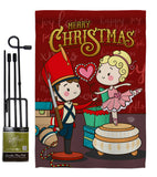 Nutcracker & Bellet Doll - Christmas Winter Vertical Impressions Decorative Flags HG192290 Made In USA