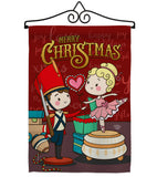 Nutcracker & Bellet Doll - Christmas Winter Vertical Impressions Decorative Flags HG192290 Made In USA