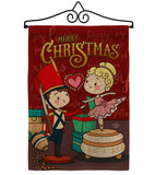 Nutcracker & Bellet Doll - Christmas Winter Vertical Impressions Decorative Flags HG192290 Made In USA