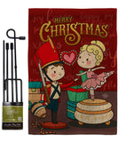 Nutcracker & Bellet Doll - Christmas Winter Vertical Impressions Decorative Flags HG192290 Made In USA