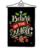 Believe The Magic - Christmas Winter Vertical Impressions Decorative Flags HG192359 Made In USA