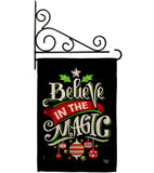 Believe The Magic - Christmas Winter Vertical Impressions Decorative Flags HG192359 Made In USA