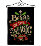 Believe The Magic - Christmas Winter Vertical Impressions Decorative Flags HG192359 Made In USA