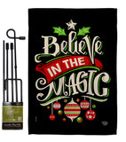 Believe The Magic - Christmas Winter Vertical Impressions Decorative Flags HG192359 Made In USA