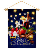 Christmas Wishes - Christmas Winter Vertical Impressions Decorative Flags HG192685 Made In USA