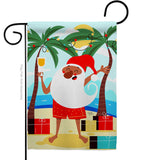 Santa Vacation - Fun In The Sun Summer Vertical Impressions Decorative Flags HG120060 Made In USA