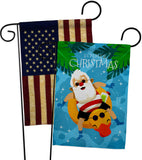 Christmas In Summer - Fun In The Sun Summer Vertical Impressions Decorative Flags HG190075 Made In USA