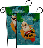 Christmas In Summer - Fun In The Sun Summer Vertical Impressions Decorative Flags HG190075 Made In USA