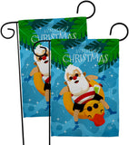 Christmas In Summer - Fun In The Sun Summer Vertical Impressions Decorative Flags HG190075 Made In USA