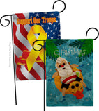 Christmas In Summer - Fun In The Sun Summer Vertical Impressions Decorative Flags HG190075 Made In USA