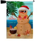 Hot Christmas - Fun In The Sun Summer Vertical Impressions Decorative Flags HG120058 Made In USA