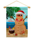 Hot Christmas - Fun In The Sun Summer Vertical Impressions Decorative Flags HG120058 Made In USA