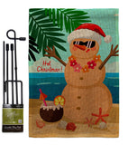 Hot Christmas - Fun In The Sun Summer Vertical Impressions Decorative Flags HG120058 Made In USA