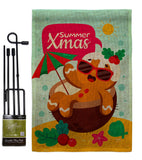 Summer Gingerbread - Fun In The Sun Summer Vertical Impressions Decorative Flags HG120061 Made In USA