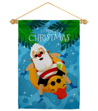 Christmas In Summer - Fun In The Sun Summer Vertical Impressions Decorative Flags HG190075 Made In USA