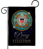 Pray United States Coasties - Military Americana Vertical Impressions Decorative Flags HG120067 Made In USA