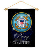 Pray United States Coasties - Military Americana Vertical Impressions Decorative Flags HG120067 Made In USA