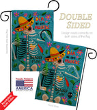 Dia de Muetos Fun - Halloween Fall Vertical Impressions Decorative Flags HG120072 Made In USA