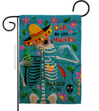 Dia de Muetos Fun - Halloween Fall Vertical Impressions Decorative Flags HG120072 Made In USA