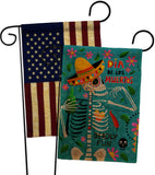 Dia de Muetos Fun - Halloween Fall Vertical Impressions Decorative Flags HG120072 Made In USA