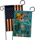 Dia de Muetos Fun - Halloween Fall Vertical Impressions Decorative Flags HG120072 Made In USA