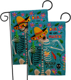 Dia de Muetos Fun - Halloween Fall Vertical Impressions Decorative Flags HG120072 Made In USA