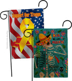 Dia de Muetos Fun - Halloween Fall Vertical Impressions Decorative Flags HG120072 Made In USA